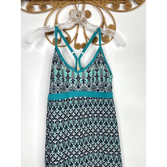 Athleta Shorebreak Racerback Athletic Dress Bombay Paisley Ikat M - Picture 3 of 5